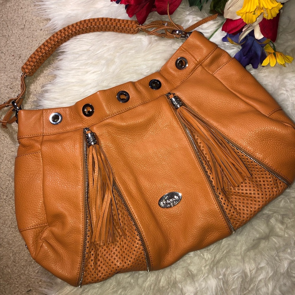 🌺NWOT Italian leather expandable HOBO bag 🌺